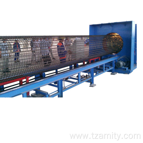 Reinforced concrete spun pile cage welding machine